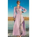 Dress Manufacturer - Fog Purple New Heavy Workmanship Drilling Palace Wind Dubai Travel
