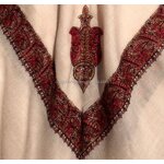 Men's Headscarf Manufacturer - Boutique Cashmere Meeting Clothes Beige Embroidered Yemeni Shemagh