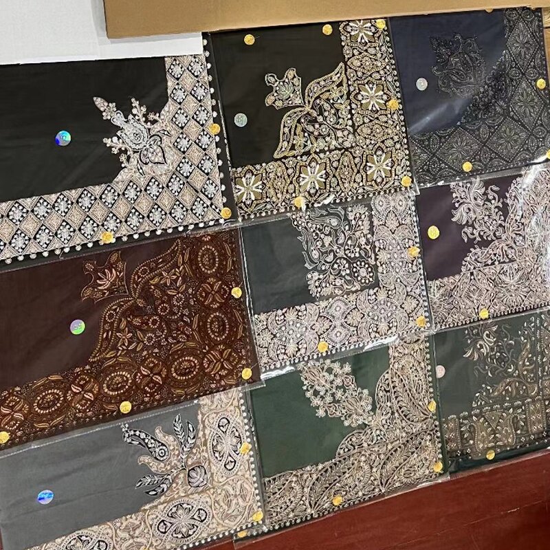 Islamic Embroidery Scarf Manufacturer - Men Arab Desert Shemagh Keffiyeh Shawl 55x55inch for Eid Al Fitr