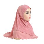 Inner Hat Manufacturer - Fashion Crystal Hemp Plain Color Soft Wavy Edge Hijab Scarf