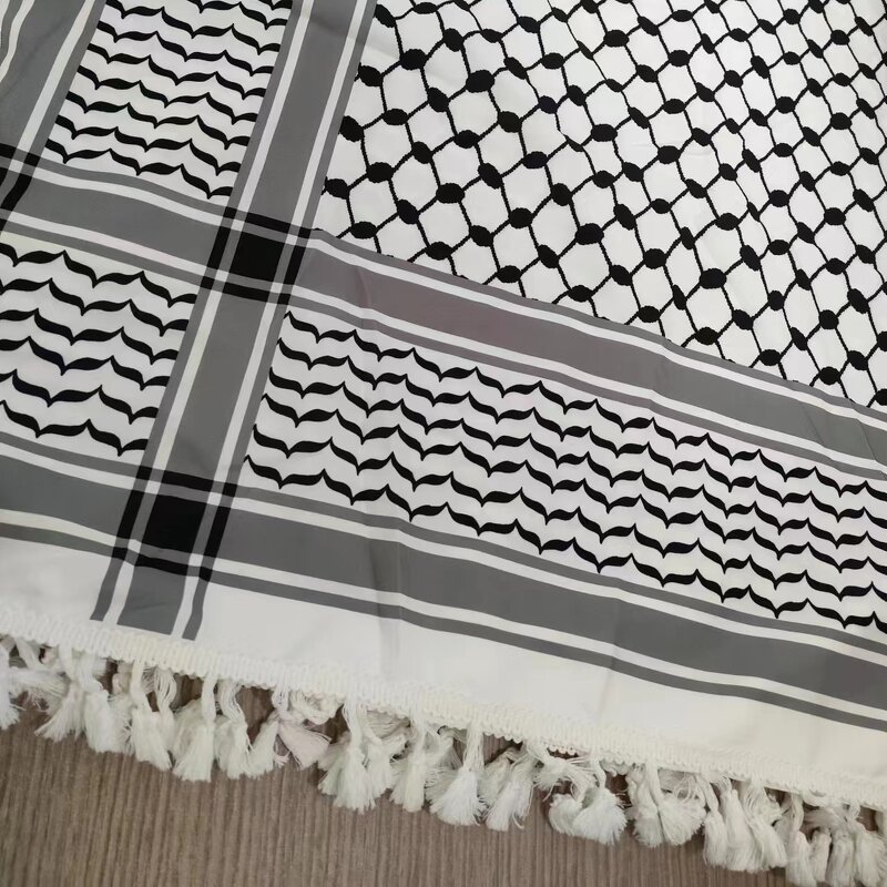Keffiyeh Scarf Manufacturer - Palestinian Hijab for Men Shemagh Muslim Arafat Digital Printing 125x125cm