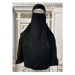 Arabic Islamic Niqab Set Manufacturer - Hot Selling Simple Pure Muslim Knoma Dubai Turkey Islam