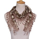 Muslim Hijabs Scarf Manufacturer - Factory High Quality Lace Floral Print 23 Colors