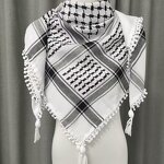 Men Yashmagh Shemagh Manufacturer - Red and Green Arab Men Arafat Scarf Keffiyeh Palestine with Tassel