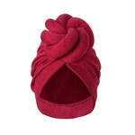 Turban Cap Manufacturer - Plain Solid Color Knotted Soft Hair Cover for African Women