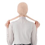 Muslin Women Scarf Manufacturer - Customized Elastic Jersey Hijab with Back Tie Underscarf