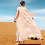Middle East Abaya Dress Manufacturer - Desert Rose Heavy Industry Embroidery 2 Piece Inner Cloth