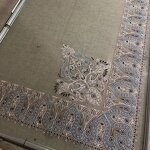 Eid Al Fitr Islamic Hijab Manufacturer - Shemagh Arabic Men Embroidery 10cm Keffiyeh 55x55inch