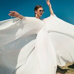 Abaya Women Dress Manufacturer - Elegant White Solid Color Glory Simple Fashion Wedding