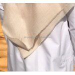 Men's Headscarf Manufacturer - Boutique Cashmere Meeting Clothes Beige Embroidered Yemeni Shemagh