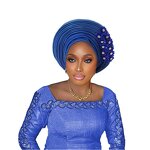 African Muslim Hijab Hat Manufacturer - Casual Multi-Layer Exaggerated Solid Pattern Polyester Turban Cap