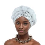 Headscarf Hat Manufacturer - Popular African New Style Handmade Beaded Twist Braided Head Wrap