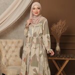 Women Clothing Long Dress Manufacturer - Indonesian Malaysia Arab Lady Robe Muslim Elegant Print
