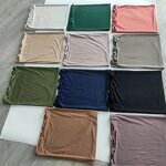 Jersey Hijab Scarf Manufacturer - New Style Women Muslim Cotton Shawl with Gold Satin Rope 70x170cm