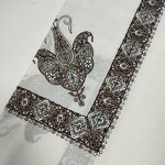 Yemeni Saudi Embroidered Shemagh Manufacturer - Kashmir Islamic Embroidery Scarf Keffiyeh 50x50inch