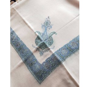 Traditional Arab Men Head Scarf Manufacturer - Omani Masar Kashmir Pashmina Embroidered Paddy Harvest Pattern