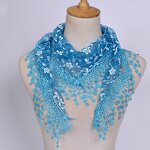 Muslim Hijabs Scarf Manufacturer - Factory High Quality Lace Floral Print 23 Colors