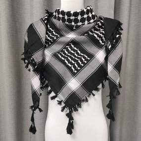 Arafat Scarf Manufacturer - Authentic Traditional Palestinian Keffiyeh with Arabesque Embroidery