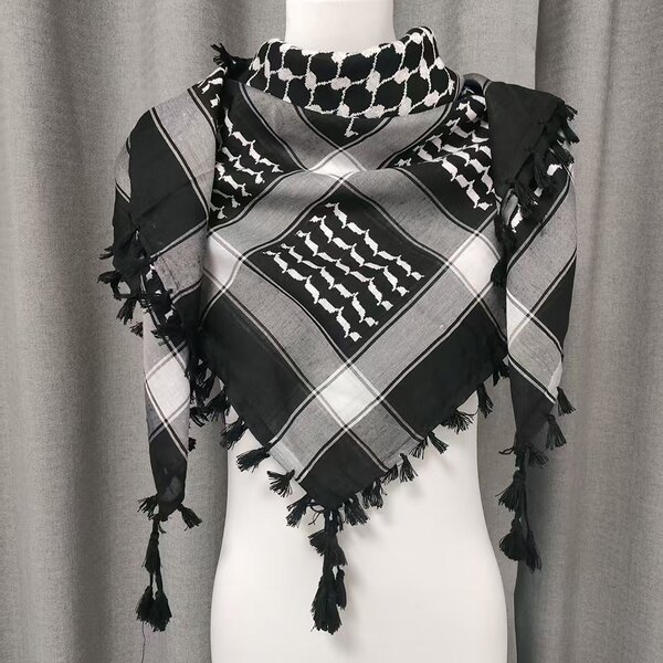 Arafat Scarf Manufacturer - Authentic Traditional Palestinian Keffiyeh with Arabesque Embroidery
