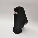 Women's Hijab Manufacturer - Customized Muslin Headscarf Multi-layer Rounded Towel Arab Veil