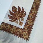 Yemeni Saudi Embroidered Shemagh Manufacturer - Kashmir Islamic Embroidery Scarf Keffiyeh 50x50inch