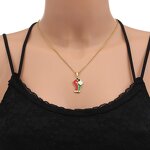 Palestine Necklace Manufacturer - Stainless Steel Letter National Flag Map Pendant