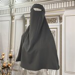 Arabic Islamic Niqab Set Manufacturer - Hot Selling Simple Pure Muslim Knoma Dubai Turkey Islam