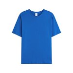 T-Shirt Manufacturer - 180g Combed Cotton Trendy Men's Casual Loose Short Sleeve Solid Color