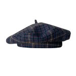 Beret Hat Manufacturer - Retro Fashion Winter Autumn British Grid Flying Saucer Cap