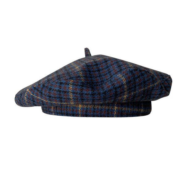 Beret Hat Manufacturer - Retro Fashion Winter Autumn British Grid Flying Saucer Cap