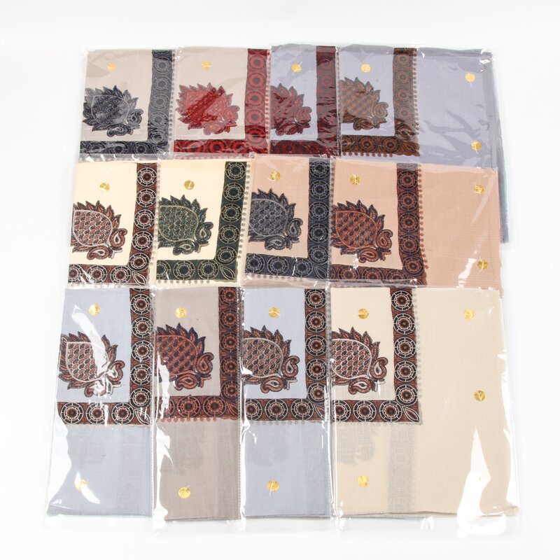 Traditional Arab Men Head Scarf Manufacturer - Random Color Omani Masar Soft Cotton Kashmir Pashmina