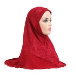 Inner Hat Manufacturer - Fashion Crystal Hemp Plain Color Soft Wavy Edge Hijab Scarf