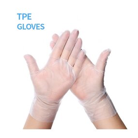 Barber Glove Manufacturer - Hair Hand Free Powder Blue Elastic Soft Tpe Nurse Safety Gloves