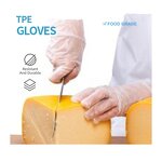 Disposable Hybrid Gloves Manufacturer - Transparent PE Plastic and TPE for Household Use Cost-effective