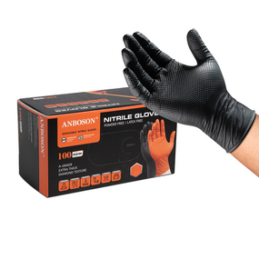 Nitrile Gloves Manufacturer - Anboson New Hot Sale Product Diamond Grip Professional Brand Textured