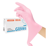Disposable Nitrile Gloves Manufacturer - 6mil Powder Latex Free Textured Exam Pink for Household