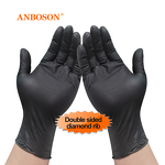 Nitrile Examination Gloves Manufacturer - Anboson 10 Mil Medical Powder Free Disposable S Black