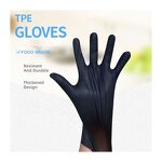 Cleaning Washing Gloves Manufacturer - Pe Touchscreen Tpe Pet Waterproof Black Kitchen Custom Bbq Hand Garden