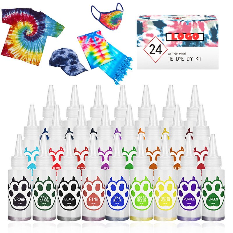 Tie Dye Kits Manufacturer - Hot Selling 26-Color Non-Toxic One-Step Set for Promotional Party Gift