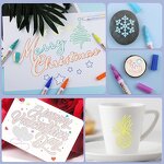 Glitter Outline Pens Sets Manufacturer - Custom Logo Labels Shimmering 12 Colors Double Lines Non-Toxic PET Material