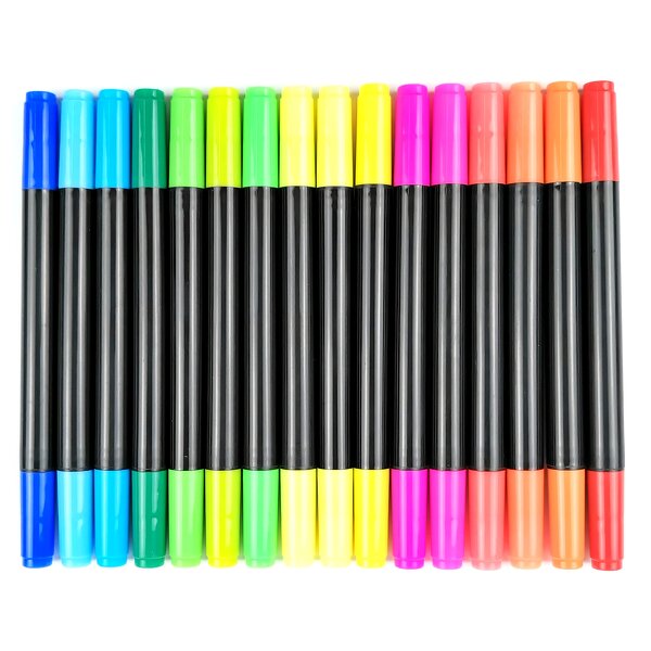 Fabric Markers Set Manufacturer - Dual Tips 24 Colors Chisel & Bullet Tips Waterproof Permanent