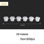 Clear Storage Containers Manufacturer - Empty 6 Strip for Non-Toxic Water-Based Acrylic Paint 5ML Pots for DIY