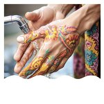 Skin Tattoo Pens Manufacturer - Medical Grade Non-Toxic Safe with Soft Brush Tips Fine Tip Waterproof Stencil Set