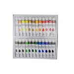 Promotional Art Kit Manufacturer - Custom 24-Pack with High-Cover 12ml Permanent Waterproof Acrylic Paint Set for Canvas