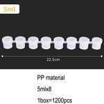 Plastic Storage Containers Manufacturer - Mini Clear 5ML Non-Toxic Acrylic Paint Pots for Kids School Art Painting