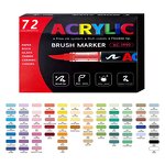 Acrylic Art Markers Manufacturer - OEM Custom Soft Real Brush Tips 120 Colors Non-Bleeding Waterproof Permanent