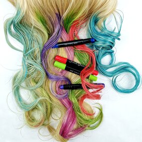 Hair Chalk Pens Manufacturer - Colorful Non-Toxic Birthday Party Gift Set Safe Makeup Conform to ASTMD MSDS
