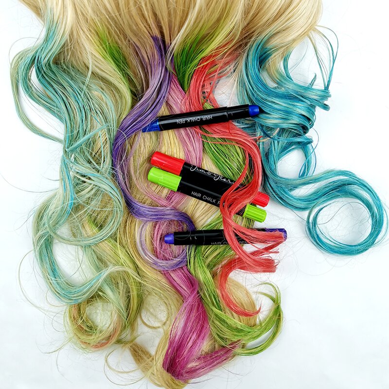 Hair Chalk Pens Manufacturer - Colorful Non-Toxic Birthday Party Gift Set Safe Makeup Conform to ASTMD MSDS
