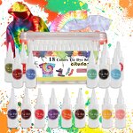 Tie Dye Kit Manufacturer - 12-Color 60ml Easy Squeeze Bottles All-in-1 Summer Activity Set for Kids Adults