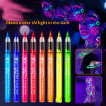 UV Tattoo Pens Manufacturer - Safe Non Toxic Quick-Dry Glow Under UV Light Fine Tip Markers Set
